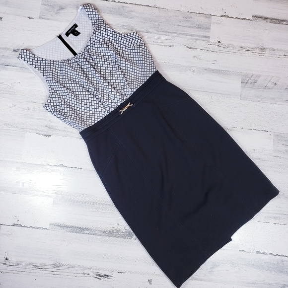 White House Black Market Dresses & Skirts - White house dress Sheath diamond print black skirt